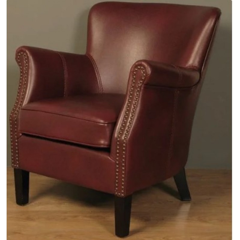 AM Harlow Armchair Burgundy